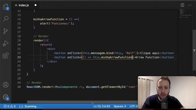 ReactJS Básico 12 - Arrow Function