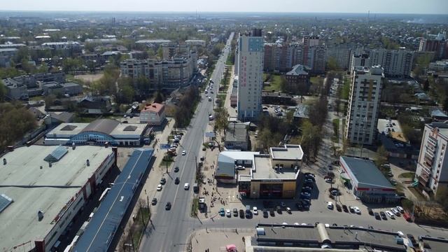 Пл.Пушкина, пл.Победы, Центральный рынок. Иваново. смотреть онлайн