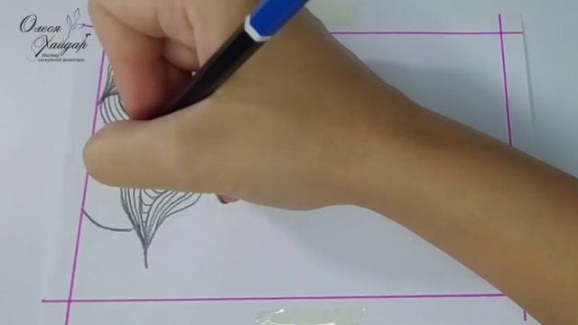 Рисуем вариант для заполняющей стежки...
