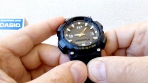 CASIO AQ-S810W-1B РАБОТА ОТ СВЕТА. TOUGH SOLAR