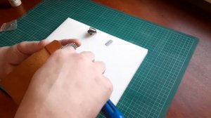 Установка замка для сумки. Портфельный замок