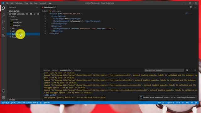 .Net core - Easy to use Nuget manager with VS Code