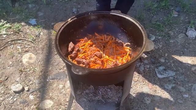 ПЛОВ НА КАЗАНЕ | КАК ПРИГОТОВИТЬ ПЛОВ | РЕЦЕПТ ПЛОВА смотреть онлайн