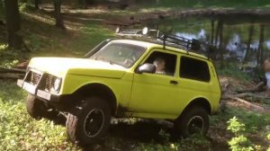 Тащим из болота ниву на резине кумхо кл 71