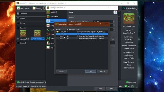 How To Update Your Java For Minecraft Versions 1.17 and Above In MultiMC - MultiMC Tutorial смотреть онлайн