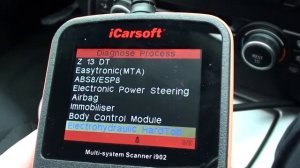 Vauxhall Opel Tigra B Menu Module Coverage iCarsoft i902 Diagnostic Scanner
