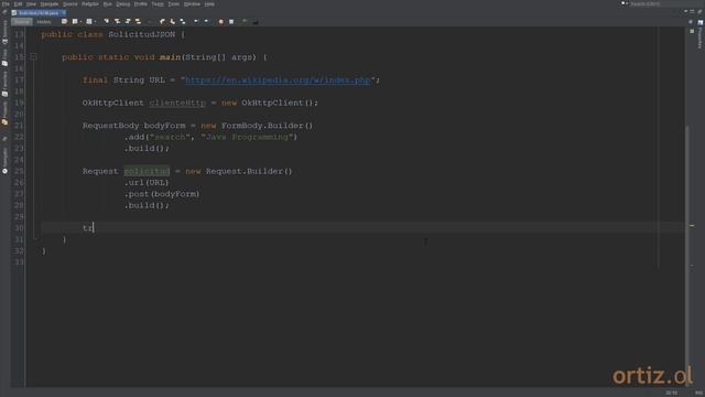 Java - Ejercicio 258: Enviar una Solicitud Tipo POST para Búsqueda en Wikipedia смотреть онлайн