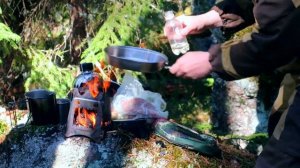 Поход в лес,походная сковорода,опыт использования,снаряжение для походов.