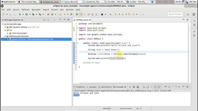 Java development - Adding an external jar, javadoc and sources to your project in eclipse смотреть онлайн