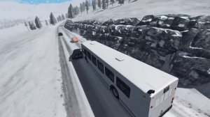 Автобусы против грузовиков - BeamNG. Drive