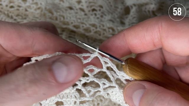 Скатерть крючком, Лусиана, часть 5 из 8 (54-66 ряд) смотреть онлайн