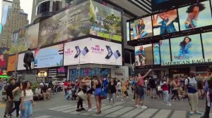 NEW YORK CITY - Manhattan Summer Walk, Broadway, Times Square 2023