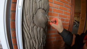 Простой способ имитации текстуры дерева из АРТ БЕТОНА / Wood texture made of cement