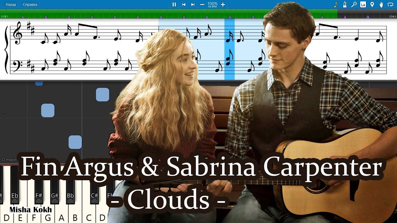 Fin Argus & Sabrina Carpenter - Clouds [Piano Tutorial | Sheets | MIDI] Synthesia