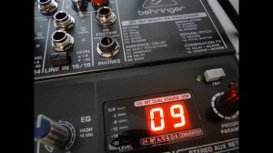 Behringer Xenyx X2222 USB FX processor demo