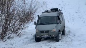 Прохождение триал-трассы вне зачёта Соболь 4х4