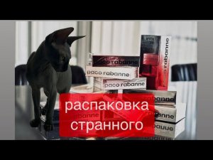 РАСПАКОВКА СТРАННОЙ ЛИНЕЙКИ АРОМАТОВ Paco Rabanne С МИЛЕЙШИМ КОТЕЙКОЙ