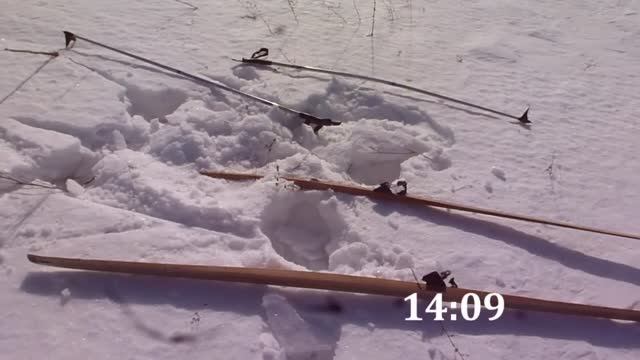 На лыжах вдоль долины озёр до Гоньбинского тракта