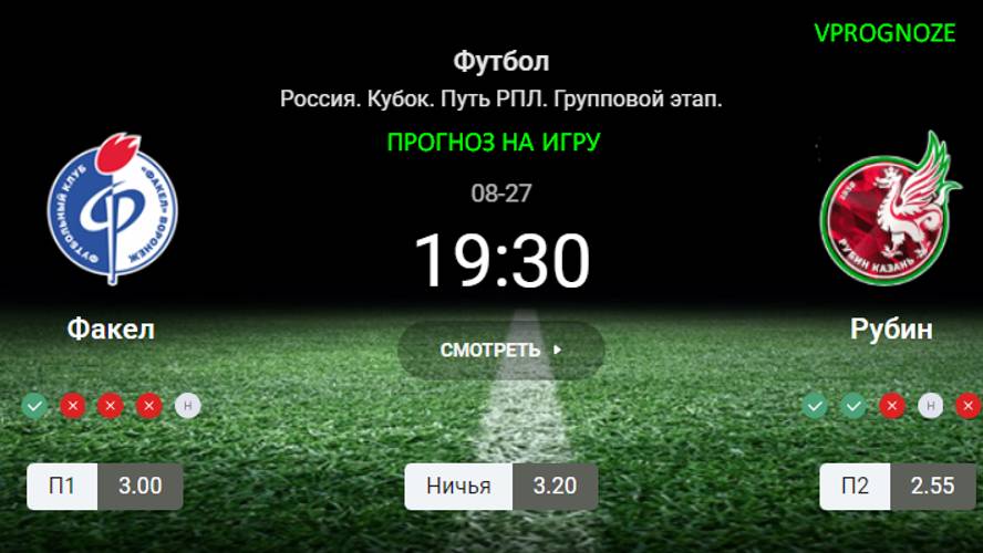 ✅✅ ✅27 августа 2024. Факел - Рубин прогноз на матч Россия. Кубок