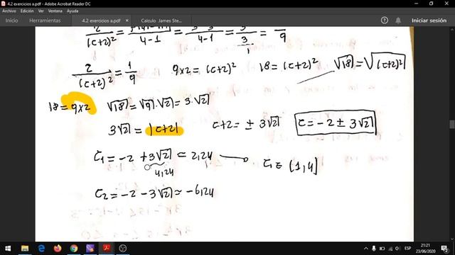 O Teorema do Valor Médio . Stewart Calculus section 4.2 смотреть онлайн