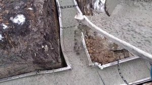 заливаем бетон в не разборную опалубку как все разваливается