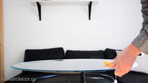 Как уложить пленку на стеклянный стол