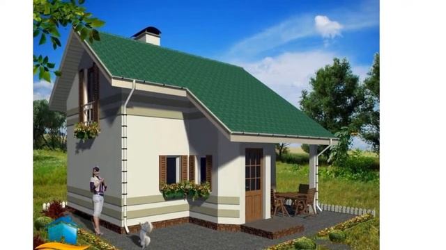 Проект одноэтажного дома 42 квадратных метров (№-205) смотреть онлайн