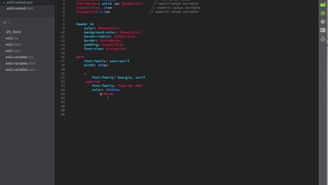 Sass nesting смотреть онлайн
