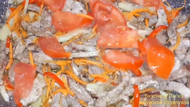 Суперский Обед или Ужин!Макароны/Спагетти с Мясом на Сковороде!/в Яично-Сырной Заливке!