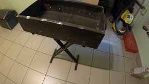 Мангал переносной для шашлыка со складными ножками.