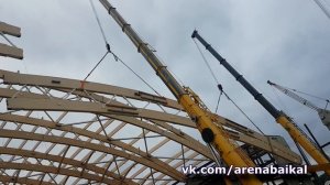 Установка 9-й деревянной арки