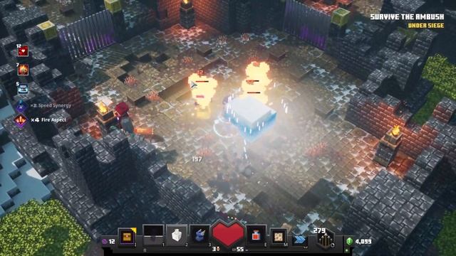 Minecraft Dungeons Gameplay Walkthrough Part 24 - Colossal Rampart Secret Level! Howling Peaks DLC! смотреть онлайн