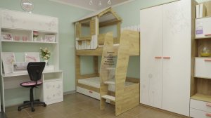 Кровать двухъярусная Оливер