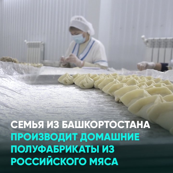 Семья из Башкортостана производит домашние полуфабрикаты из российского мяса