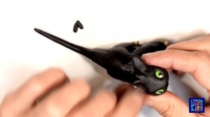Toothless from clay ✿ Слепим Беззубик из пластилина