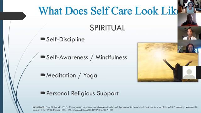 Self Care and Resilience: Battling Pharmacist Burnout