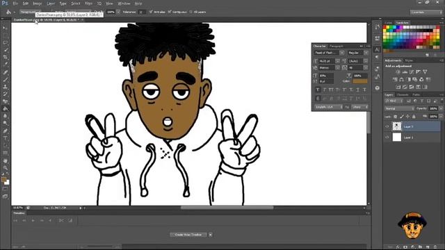 How DANKO PLEASE Logo Was Designed Using Ms Paint + Adobe Photoshop! смотреть онлайн
