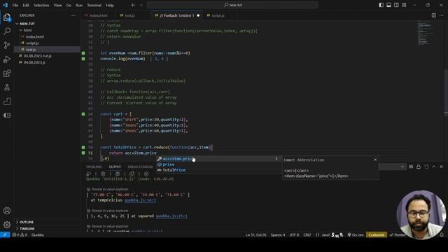 JavaScript Array Functions: Map, Filter, Reduce Explained in Hindi | Tutorial #9