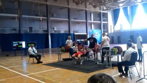 190 кг. Первенство ФПР по жиму среди ветеранов до 74 кг, г.Кстово Нижегородская обл. 11.08.2017 г.