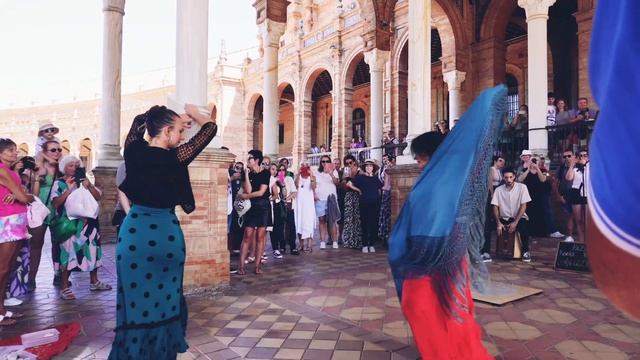 Baile Flamenco; Plaza de España Sevilla смотреть онлайн