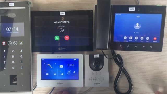 dahua VTO VTH work with FreePBX SIP server and GrandStream GXV3380 SIP phone смотреть онлайн