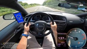 AUDI S5 4.2 V8 *CRAZY* Exhaust SOUND ACCELERATION & POV TOP SPEED by AutoTopNL