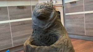 Медведь - кашпо из цемента для сада своими руками