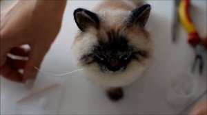 Валяние котика - делаем Усы для валяной кошки