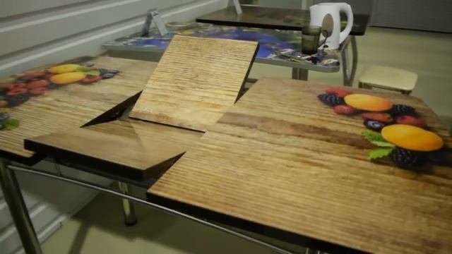 Демонстрация стола с фотопечатью под глянцевым акриловым лаком. Часть 2 смотреть онлайн