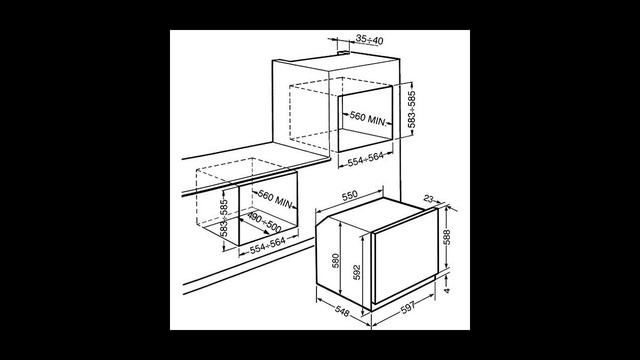 Газовый духовой шкаф SMEG
