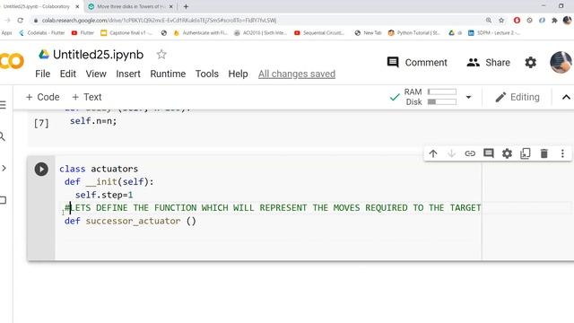 Tower of Hanoi problem (Python code) Using "problem solving agent steps" смотреть онлайн
