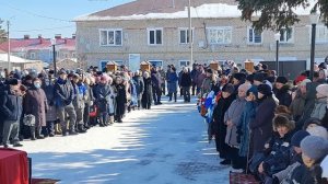 В селе Прибельский в последний путь проводили военнослужащего, погибшего в зоне проведения СВО