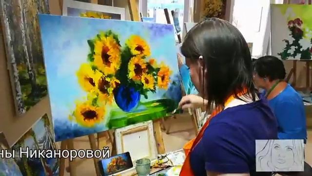 БОЛЬШИЕ КАРТИНЫ в студии живописи Екатерины Никаноровой смотреть онлайн