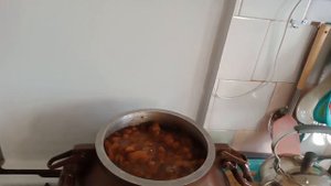 Варенье в Афганском казане из замороженных яблок